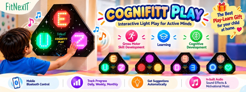 Cognifitt Play. Interactive light play for active minds. The best play-learn gift for your child at home.