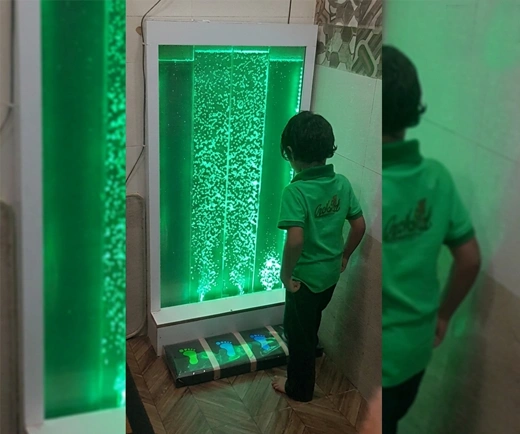 Interactive Sensory Bubble Wall