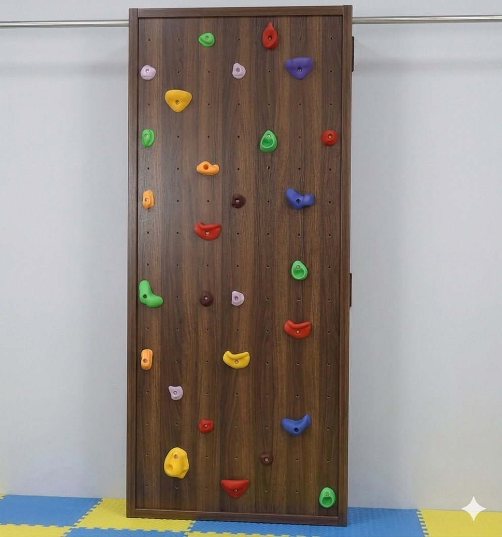 Non- Interactive Wooden  Climbing Wall Premium