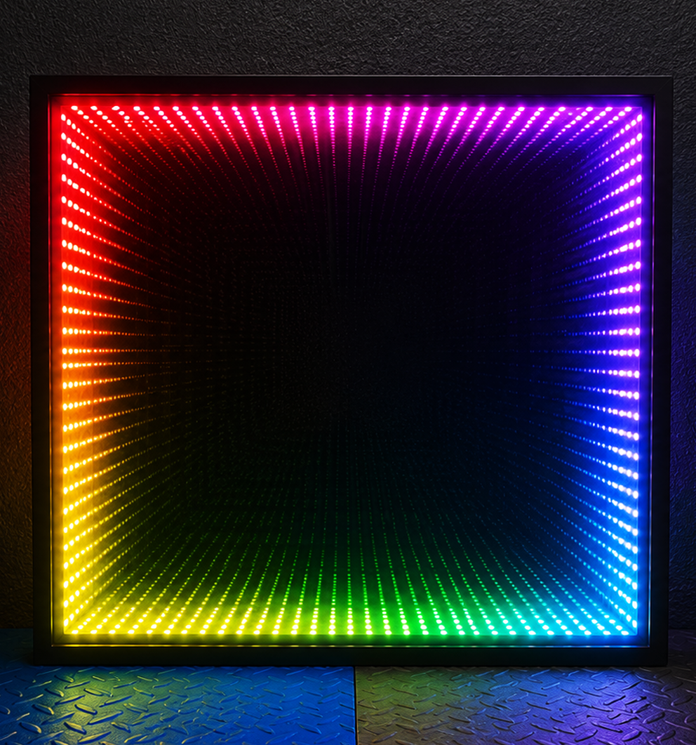 Sensory Rainbow Non - Interactive Infinity Mirror 