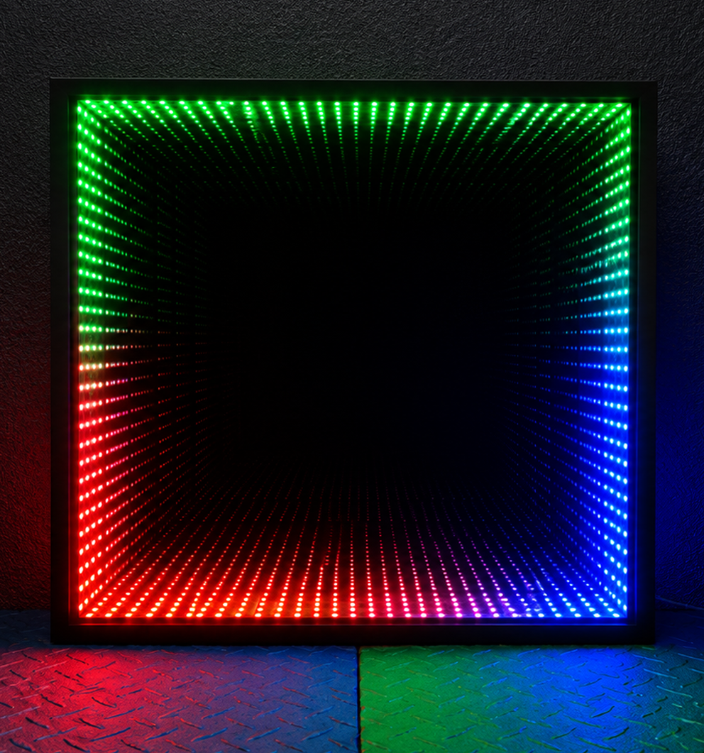 Sensory Rainbow Non - Interactive Infinity Mirror 